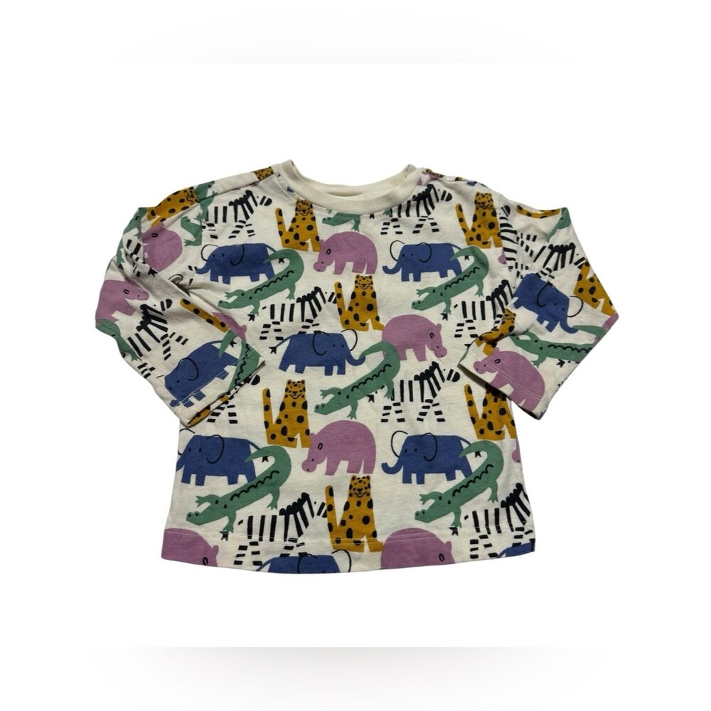 Hanna Andersson Novelty Dinosaur Printed Snug Pajama T-Shirt